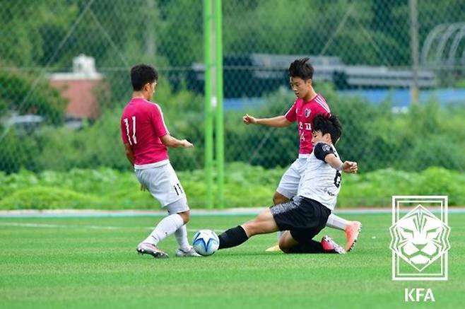 박장한결의 보인고 시절. 사진=대한축구협회