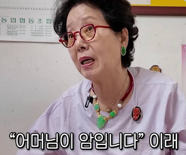 선우용여의 시어머니가 환갑 잔치 이후 암에 걸렸다고 밝혔다. / 유튜브 '순풍 선우용여'