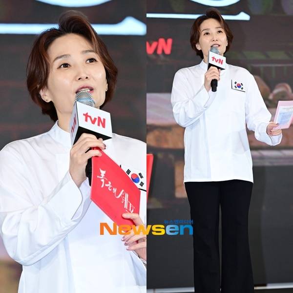 tvN 새 토일드라마 ‘폭군의 셰프’ 제작발표회 MC를 맡은 박경림