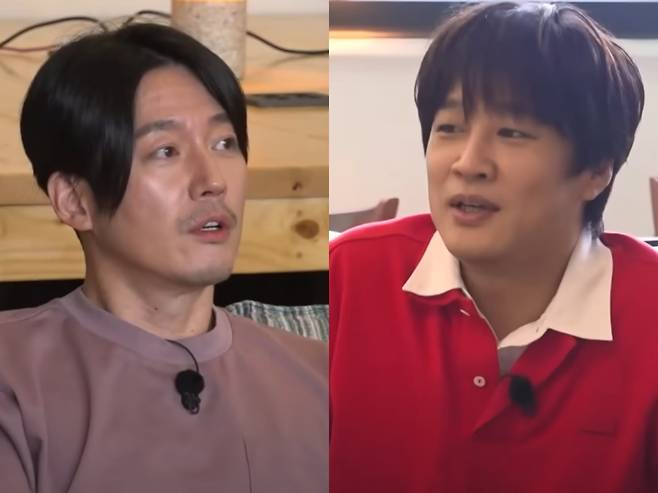 배우 장혁과 배우 차태현. SBS '틈만 나면' 방송화면 캡처.
