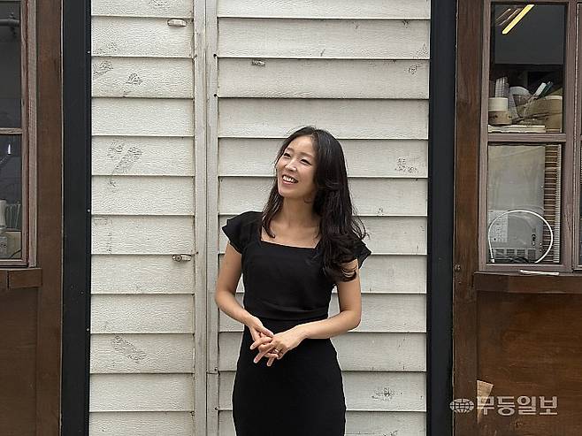 인터뷰 중인 박새별씨