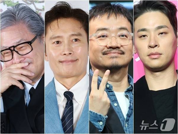 박찬욱, 이병헌, 연상호, 박정민(왼쪽부터) / 뉴스1 DB