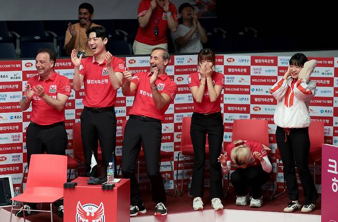 크라운해태 임정숙의 샷 장면. 사진제공=PBA