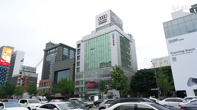 조현상 부회장이 2011년부터 2015년까지 차명보유한 것으로 의심되는 어메이징 타워