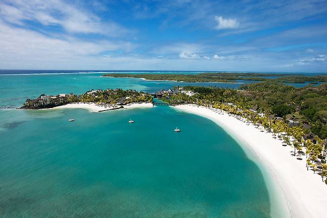 모리셔스 동부에 위치한 럭셔리 리조트 샹그릴라. 사진제공|팜투어