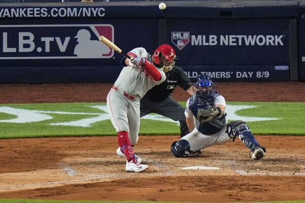 ▲ 필라델피아 필리스 거포 카일 슈워버. ⓒ연합뉴스/REUTERS/AP