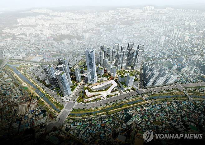 광주 전방·일신방직 부지 개발 조감도 [광주시 제공]