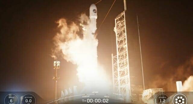 21일 스페이스X의 팰컨9 로켓이 미 공군의 X-37B 우주선을 지구 저궤도로 발사했다. (사진=스페이스X 생중계 캡쳐)