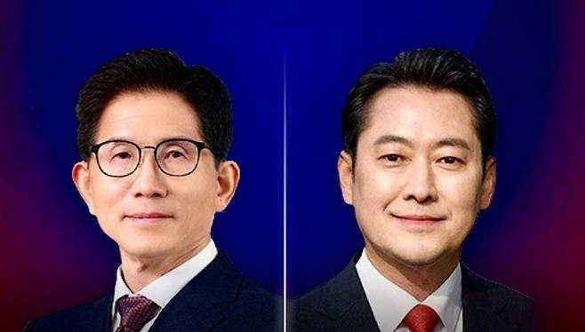 김문수(왼쪽) 후보, 장동혁 후보. (국민의힘)