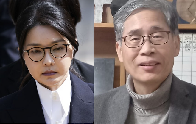 김건희(왼쪽) 여사와 신평 변호사. [공동취재단, 뉴시스]