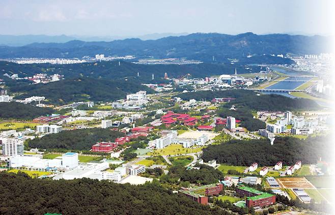 정부가 내년 국가연구개발사업(R&D)에 역사상 최대 규모인 35조3000억원의 예산을 편성한 것은 무엇보다 인공지능(AI)을 비롯한 국가 전략 기술을 빠르게 확보하겠다는 의지가 담겼다. 사진은 대덕연구개발특구 전경 [헤럴드 DB]