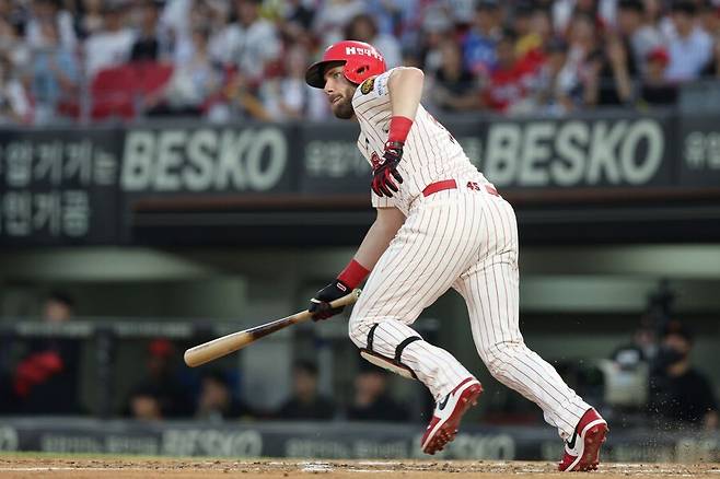 ▲ 올 시즌 영양가 논란에 시달리고 있는 위즈덤이지만 절대적인 홈런 개수는 구단의 기대치를 충족하고 있다 ⓒKIA타이거즈