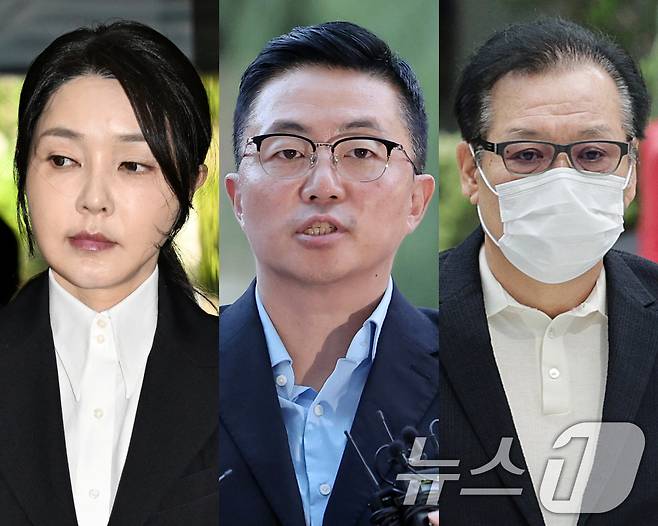 김건희 여사, '집사'로 지목된 김예성 씨, '건진법사' 전성배 씨. (뉴스1 DB) 2025.8.18/뉴스1