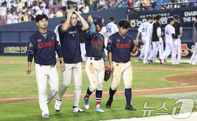 롯데 자이언츠는 7일 부산 KIA 타이거즈전부터 한 번도 이기지 못했다. 2025.8.21/뉴스1 ⓒ News1 김성진 기자