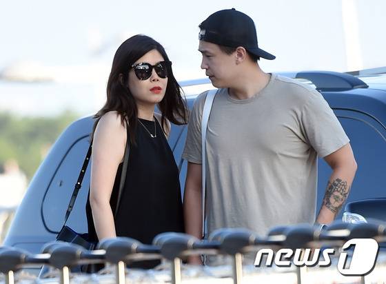 가수 린(왼쪽), 이수 부부 ⓒ News1