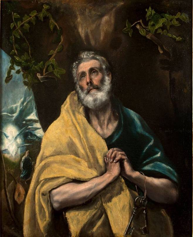 엘 그레코, 성 베드로의 눈물, 1590년경. /스페인 프라도 미술관 소장