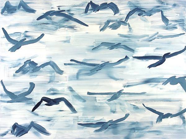 이강소 작 'UNTITLED 92187', 1992, 캔버스에 아크릴, 194x258.5㎝. /경남도립미술관