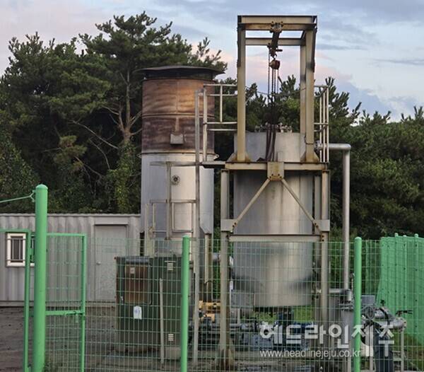 색달매립장 온실가스 감축설비 (사진=서귀포시)