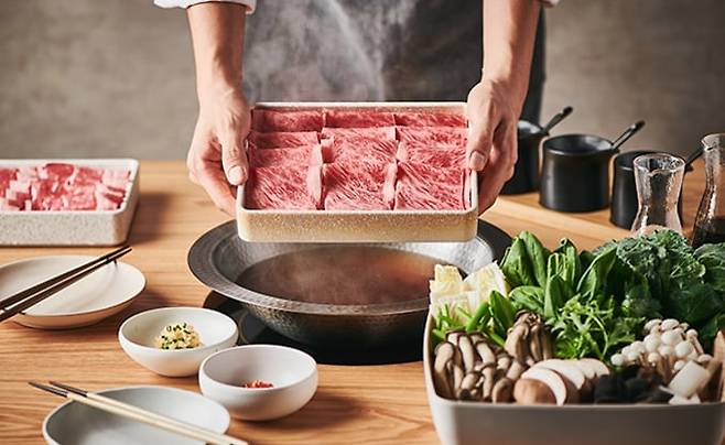 모던샤브하우스에서 제공하는 음식 이미지. /썬앤푸드 홈페이지 캡처