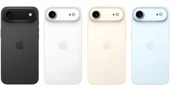 아이폰 17 에어 유출 이미지. 아이폰 17 에어 각 색상 제품의 후면 모습이다.  출처=나무위키