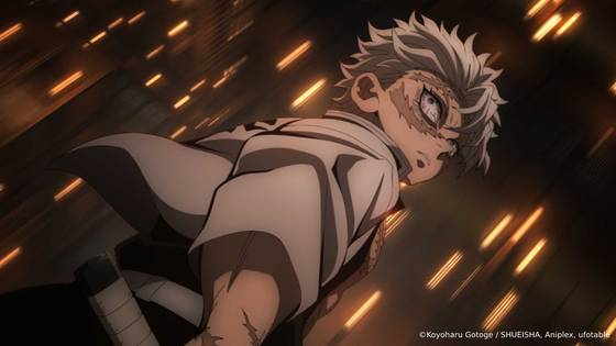 일본 애니메이션 '극장판 귀멸의 칼날: 무한성편'은 인간의 피를 탐하는 혈귀와 귀살대의 처절한 싸움을 그렸다. 사진 애니맥스브로드캐스팅코리아