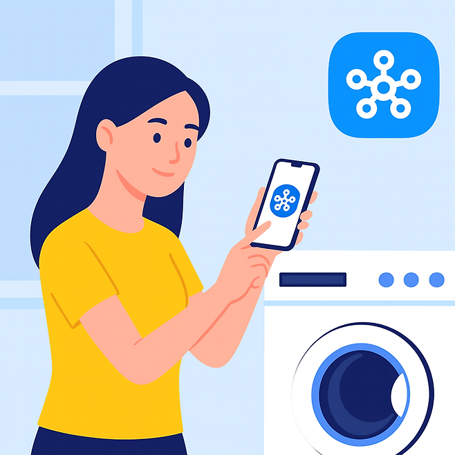 스마트싱스는 가전제품도 ‘작은 컴퓨터’라는 생각을 하게 해줬습니다.  <챗GPT로 생성>