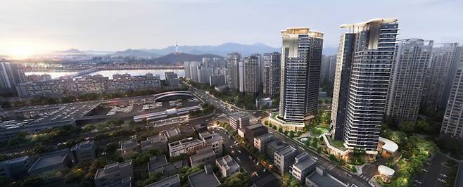 삼성물산 건설부문(이하 삼성물산)이 지난 23일 서울 강남구 개포우성7차와 서초구 삼호가든5차 재건축 사업을 동시 수주했다. 사진은 삼호가든5차 사업지에 조성되는 래미안 패러피크 반포 조감도. /사진=삼성물산