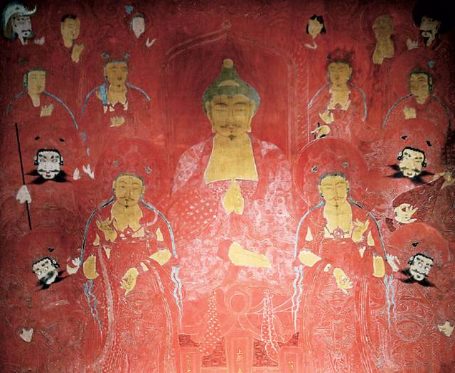 보경사의 보물인 불화 ‘비로자나불도’. 수장고에 보관해오던 이 불화가 지금 성보박물관에 있다. 진본을 볼 수 있는 드문 기회다.