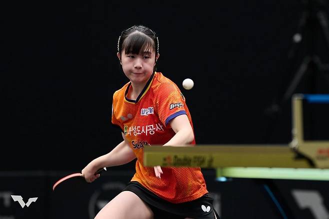 WTT 유럽 유스 스매시 여자단식에 나선 허예림 [WTT 인스타그램 캡처. 재판매 및 DB 금지]