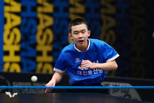 WTT 유럽 유스 스매시 남자단식에 나선 이승수 [WTT 인스타그램 캡처. 재판매 및 DB 금지]