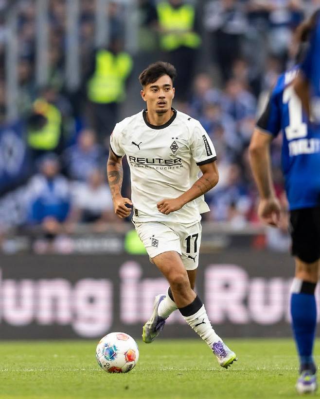 독일 분데스리가 묀헨글라트바흐에서 활약 중인 한국계 옌스 카스트로프. 사진=묀헨글라트바흐 구단 SNS