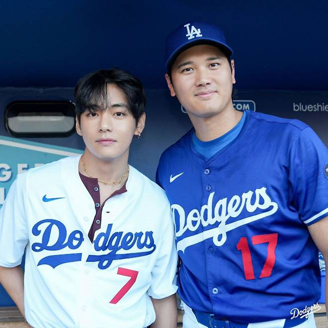 뷔와 오타니 쇼헤이. 사진=LA 다저스