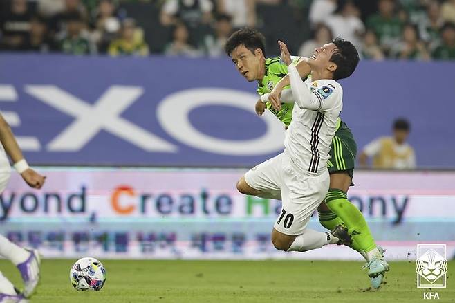 전북 현대와 강원FC의 코리아컵 1차전 경기 모습. 제공 | 대한축구협회