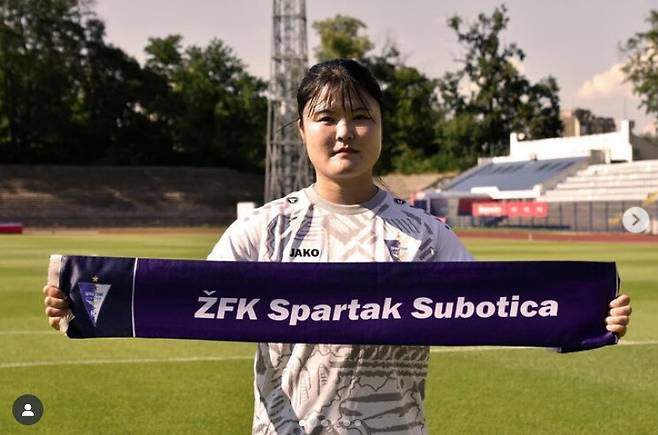 오스트레일리아 2부리그 수비아코AFC에서 뛰던 김소이 선수는 2025년 7월 세르비아 1부리그 ZFK 스파르타크로 이적했다. 이결스포츠에이전시 제공