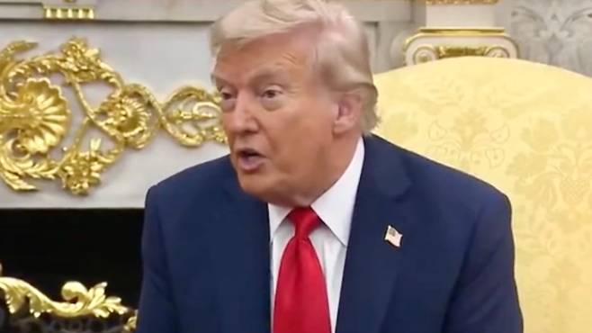 도널드 트럼프 미국 대통령이 백악관에서 발언하고 있다. (도널드 트럼프 대통령 SNS)