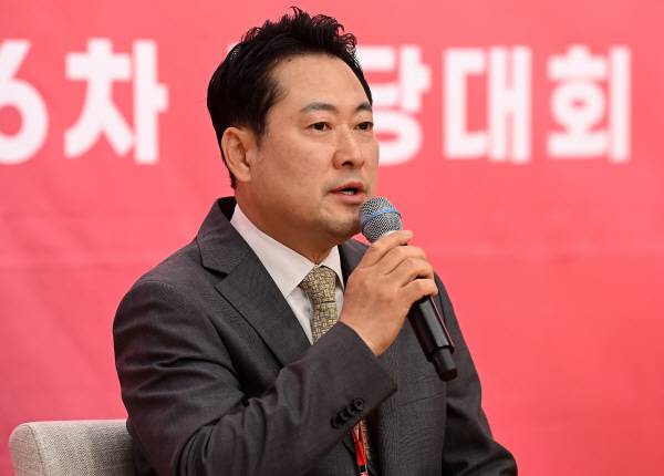 질문에 답변하는 장동혁 당 대표 후보. 연합뉴스