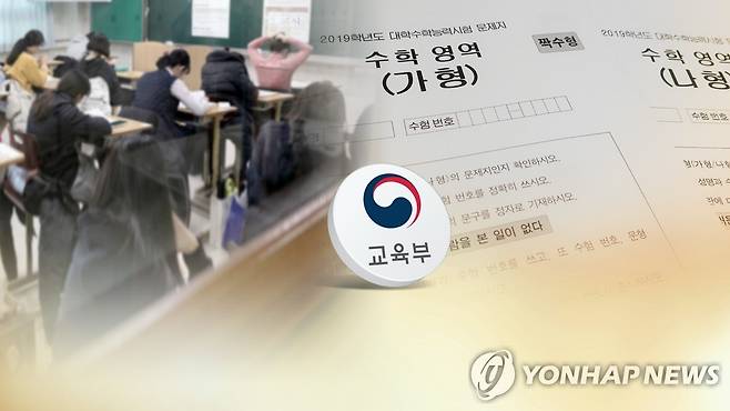 수학영역 시험지 [연합뉴스TV 제공]