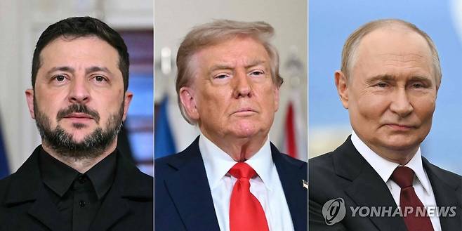 우크라-미국-러시아 정상 [AFP 연합뉴스 자료사진. 재판매 및 DB 금지]