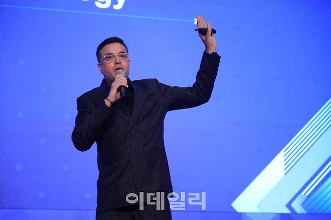 윌 카타리아 씨벤트(Cvent) 지사장이 발표를 하고 있다. (사진=고양컨벤션뷰로)