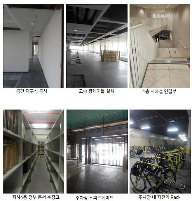 파이낸스 타워 리트로핏 공사 내역 (자료=제이알글로벌리츠)