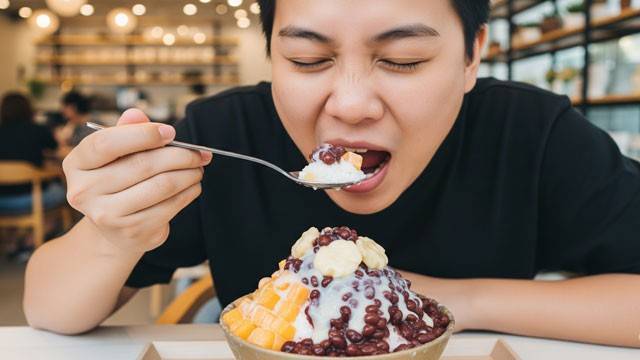 달달한&nbsp; 빙수는 치아 손상의 주범이다｜출처: Gemini&nbsp; 생성