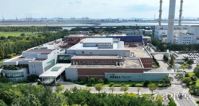 0.9.142㈜셀트리온과 삼성바이오로직스㈜ 등 인천 송도국제도시에 있는 글로벌 바이오 기업이 이번 한미 정상회담에서 미국 현지 대규모 투자가 이따를 전망인 가운데 송도 바이오 전진기지 확대가 쉽지 않은 상황에 빠졌다. 사진은 지난 25일 인천 송도 ㈜셀트리온. 경기일보DB