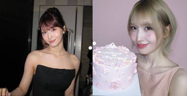 트와이스 모모가 블랙과 핑크 톤의 의상을 각각 입고 맵시를 뽐냈다./모모 소셜미디어