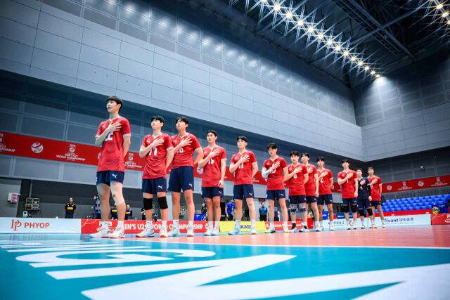 한국 U21 남자배구대표팀이 세계선수권 8강 진출에 실패했다./FIVB