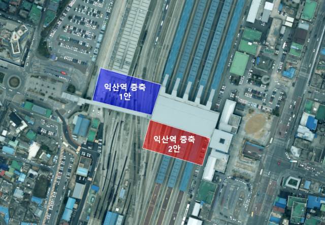 ▲익산역 시설 개선 사업 위치도 ⓒ익산시