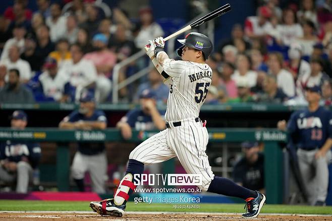 ▲ 호쾌한 타격 능력을 갖춘 무라카미는 시장에 나올 경우 무조건 1억 달러는 넘기고, 2억 달러 이상도 가능하다는 평가가 나온다