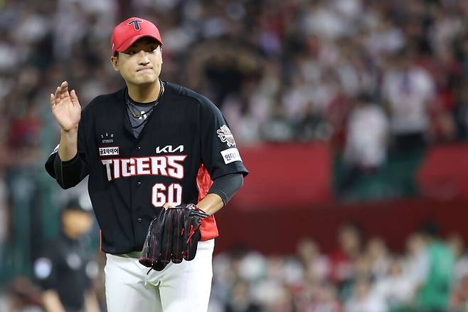 ▲ 6이닝 무실점 호투로 팀 연패 탈출에 큰 공을 세운 김도현 ⓒKIA타이거즈
