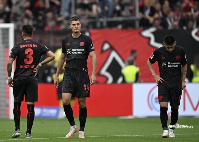 레버쿠젠 선수단. /AFPBBNews=뉴스1