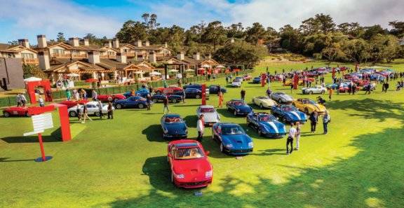 전설적인 페라리&nbsp; 모델들을 모아 전시한 ‘콩코르소 페라리(Concorso Ferrari)’ 10주년 행사장 전경. 페라리코리아 제공&nbsp;