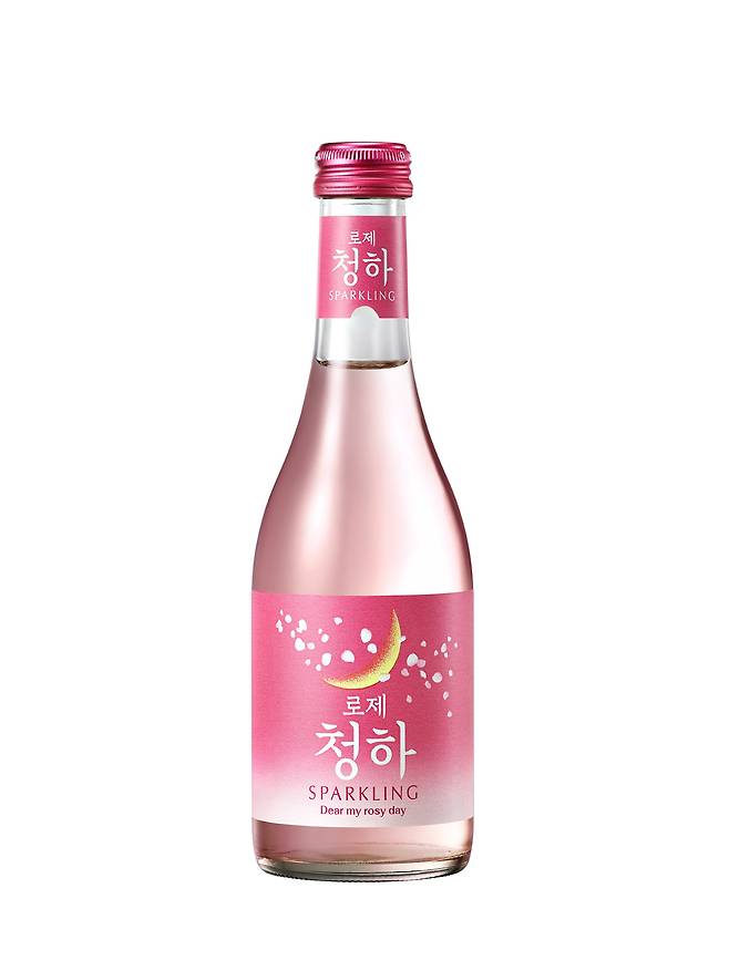 로제 청하 스파클링 리뉴얼.(롯데칠성음료 제공)